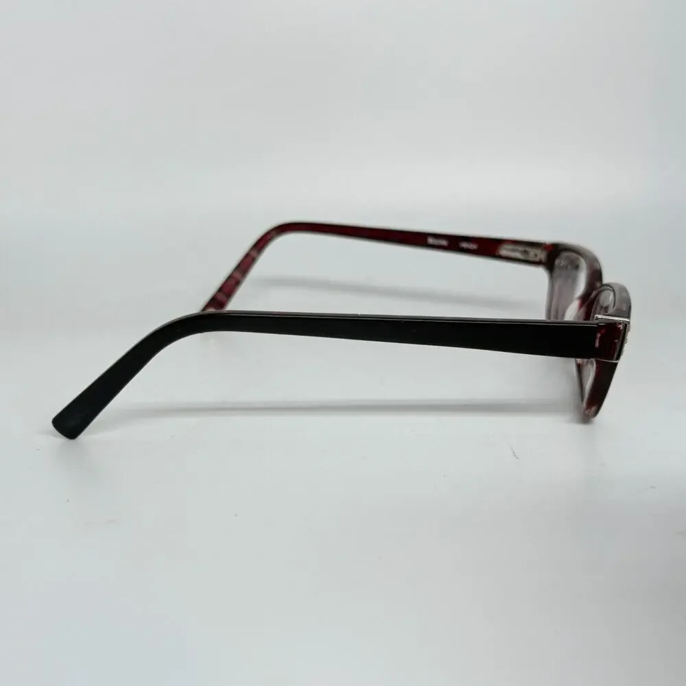 Bulova Penza Eyeglasses Frame Womens Black Red Plastic Full Rim 51-16-140 H18169